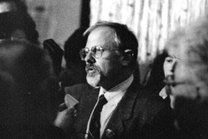 Н.А. Струве на выставке «YMCA-Press» во ВГБИЛ. Сентябрь 1990 г. 